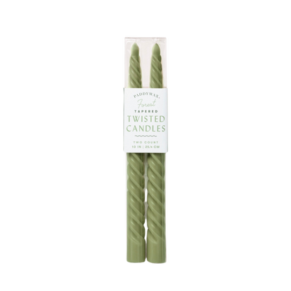 Twisted Taper Candles, 2 Per Pack