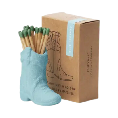 Cowboy Boot Vintage Match Holder