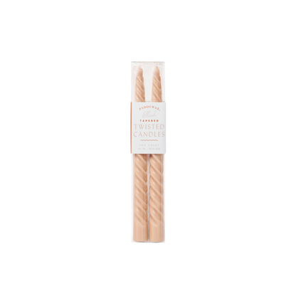 Twisted Taper Candles, 2 Per Pack
