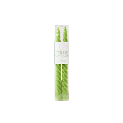 Twisted Taper Candles, 2 Per Pack