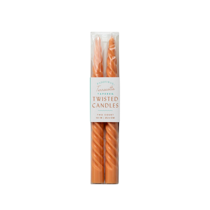 Twisted Taper Candles, 2 Per Pack