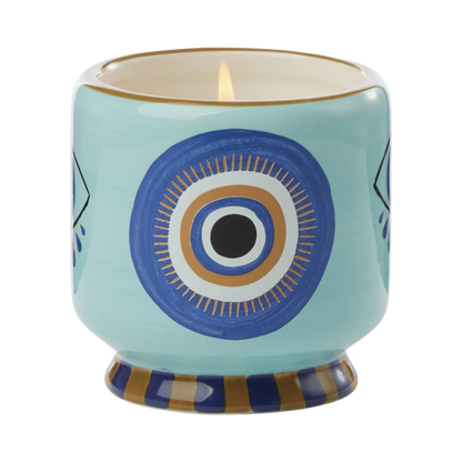 A Dopo 8oz Handpainted Ceramic Candle
