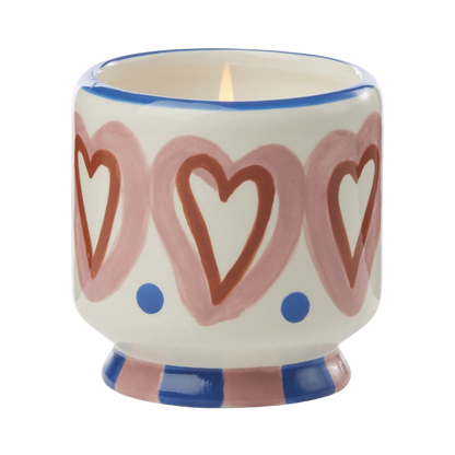 A Dopo 8oz Handpainted Ceramic Candle