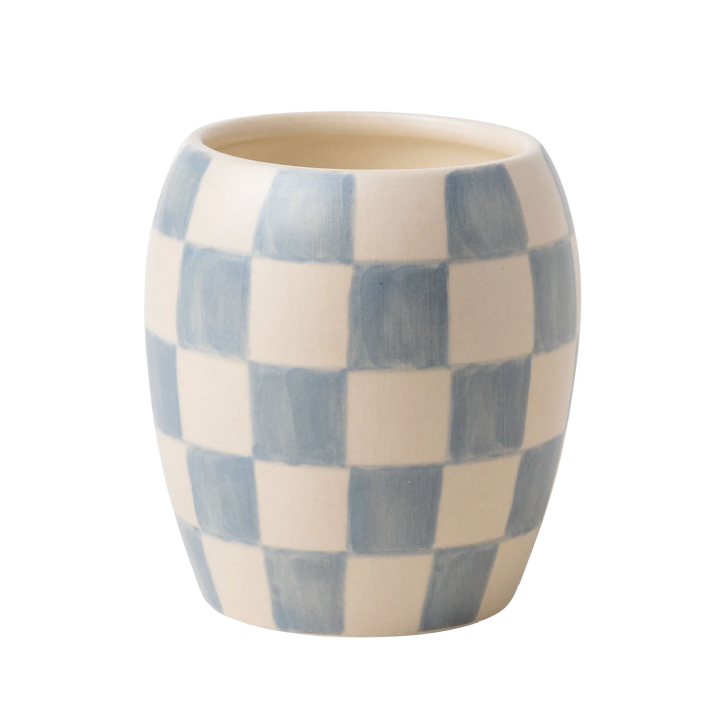 Checkmate 11oz Checker Candle Checkered Porcelain Vessel Candle