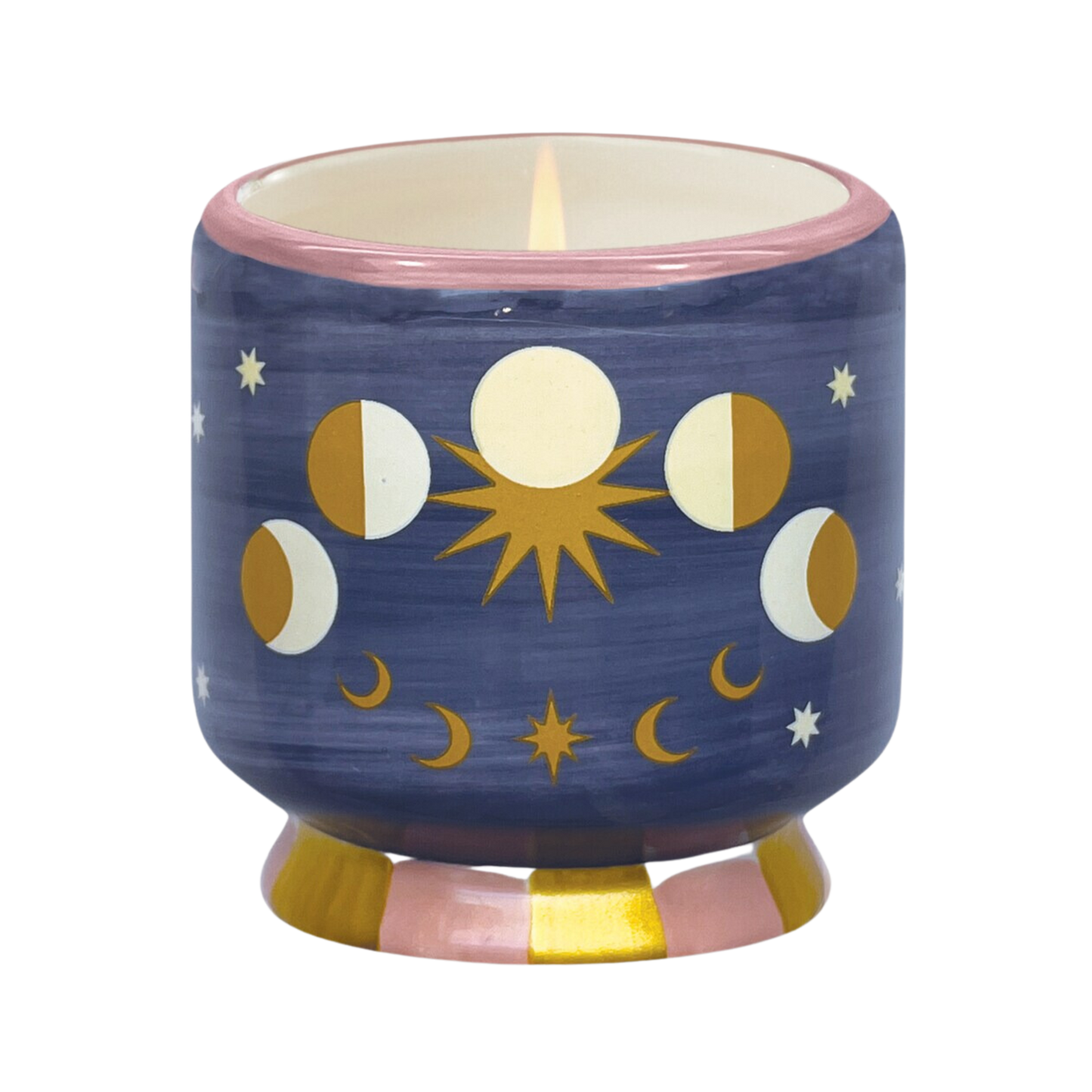 A Dopo 8oz Handpainted Ceramic Candle