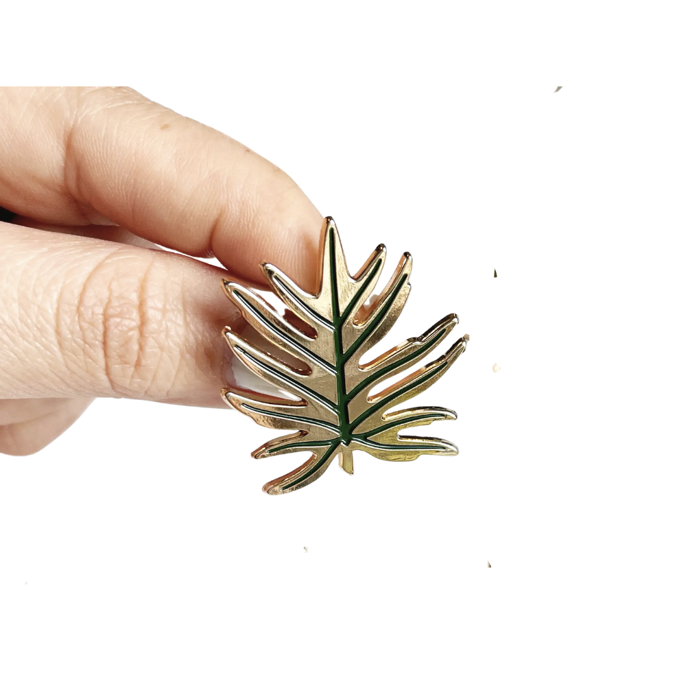 Philodendron Leaf Lapel Pin
