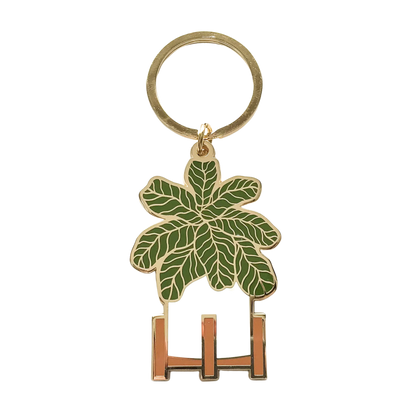 Fiddle Leaf Fig Keychain