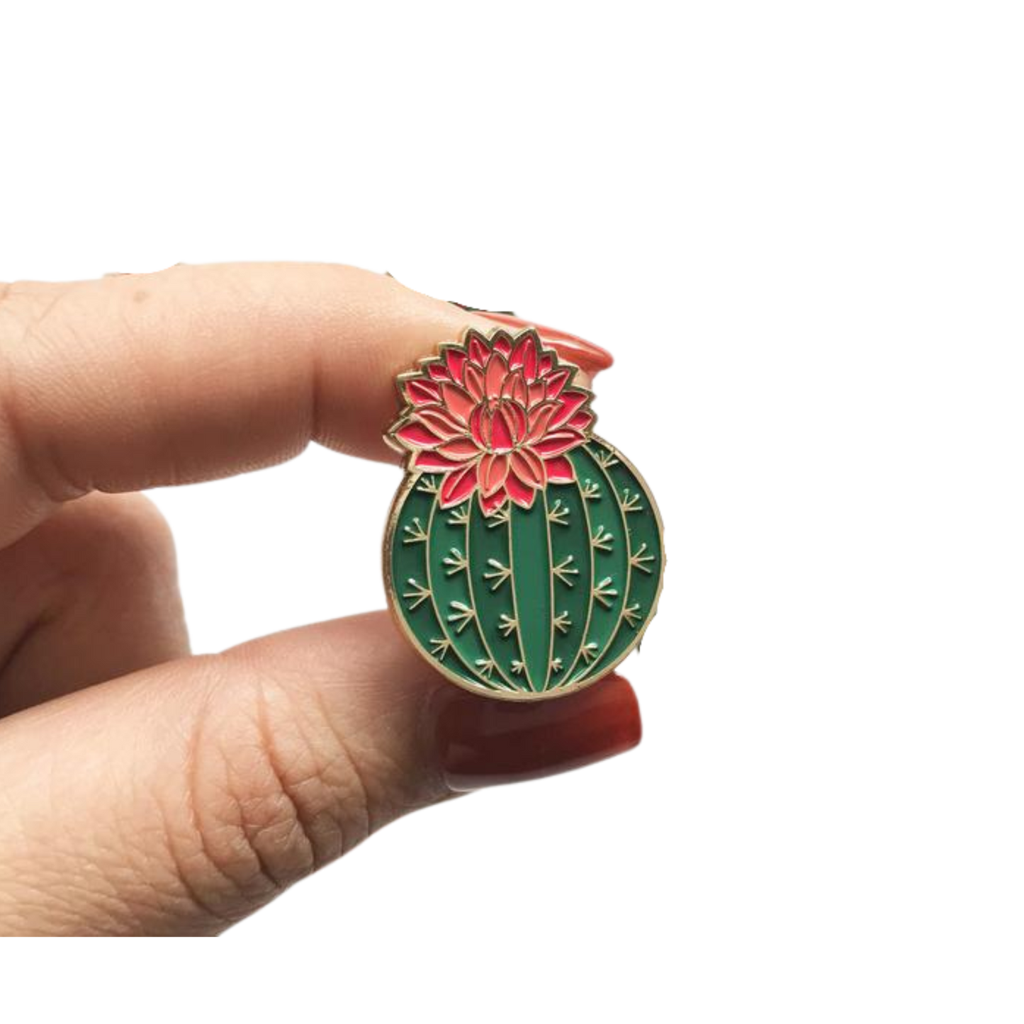 Julia Blooming Cactus Lapel Pin