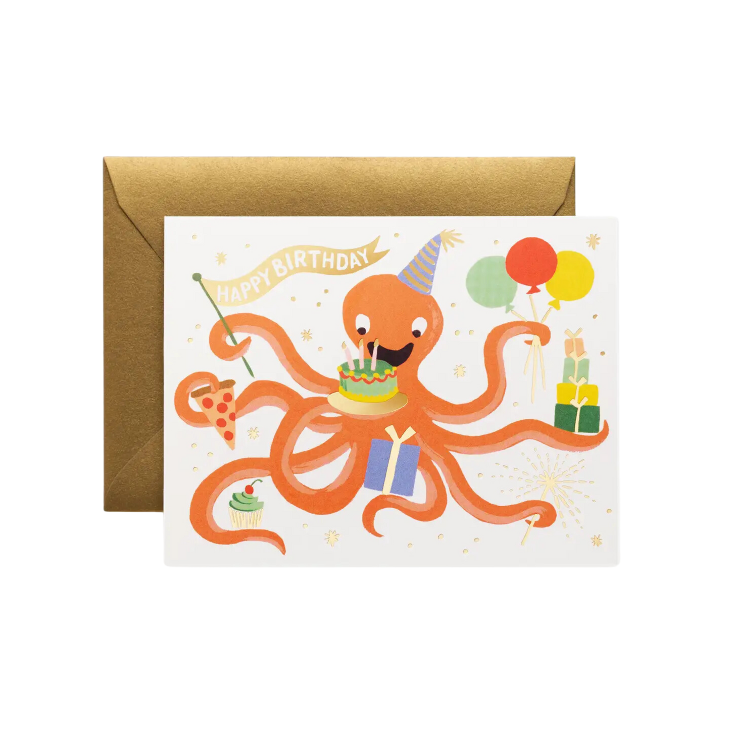 Octopus Birthday Card