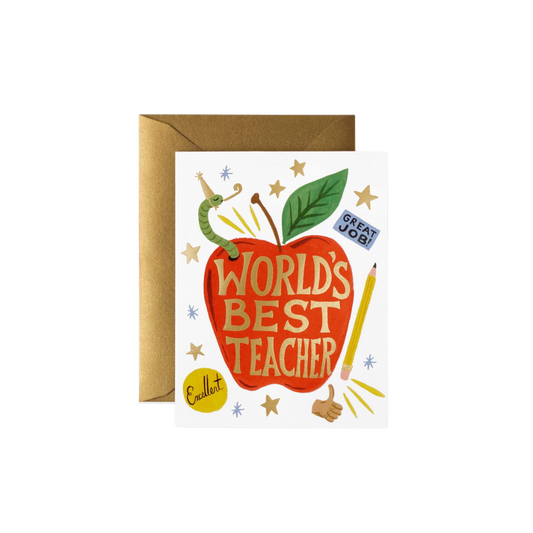 World's Best Teacher Card