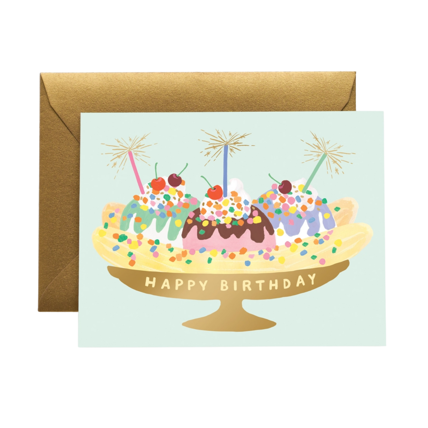 Banana Split Birthday Card