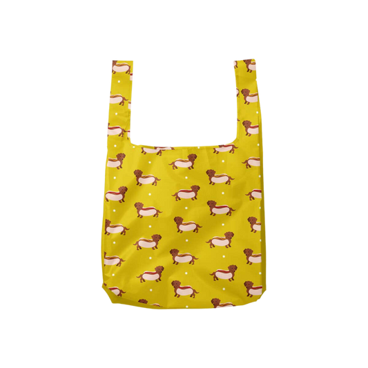 Weiner Dog Foldable Nylon Tote