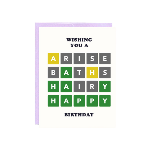 Wordle Birthday | Birthday Card