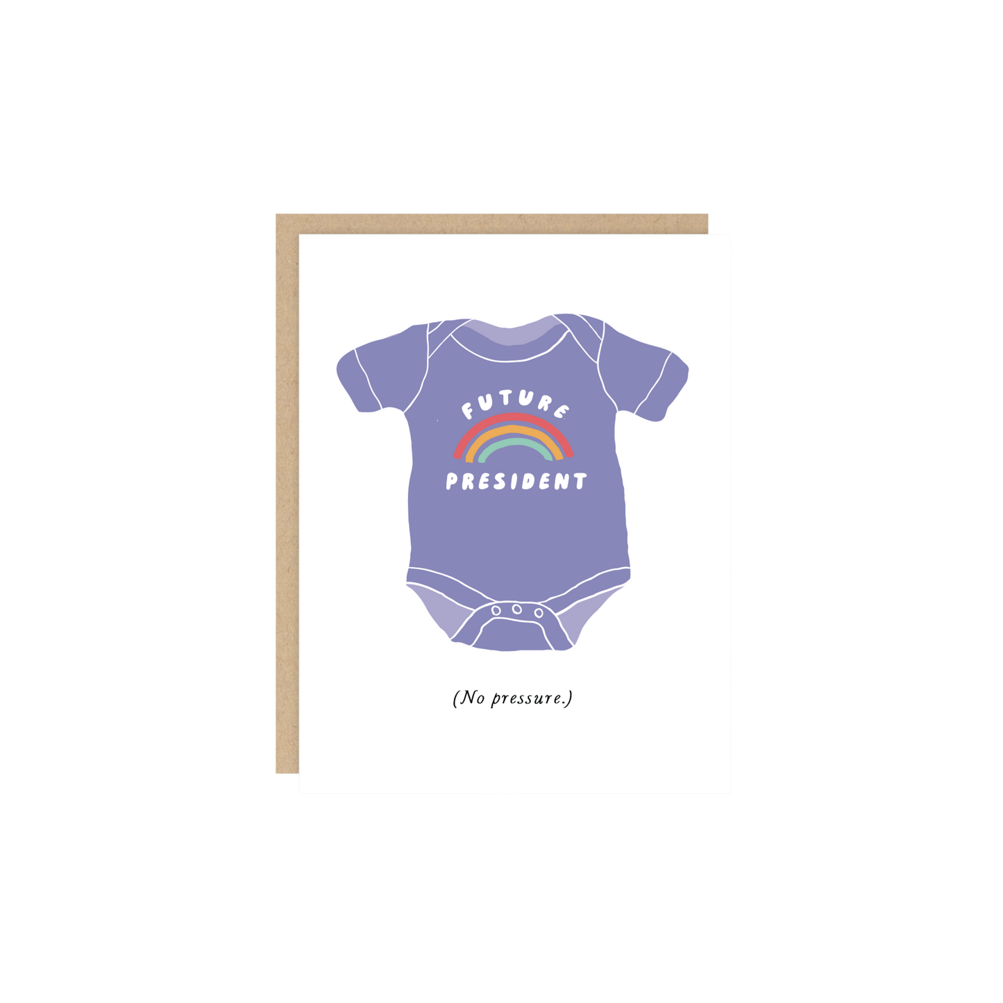 Baby President Onesie Expecting Card