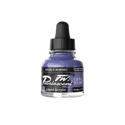 FW Pearlescent Liquid Acrylic Ink 1oz - Moon Violet