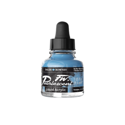 FW Pearlescent Liquid Acrylic Ink 1oz - Sky Blue