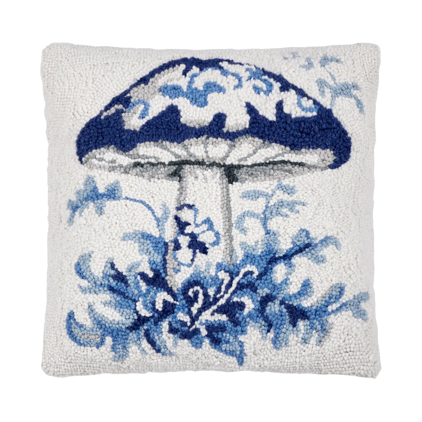 Blue Chinoiseries Mushroom Hook Pillow