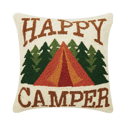 Happy Camper Hook Pillow