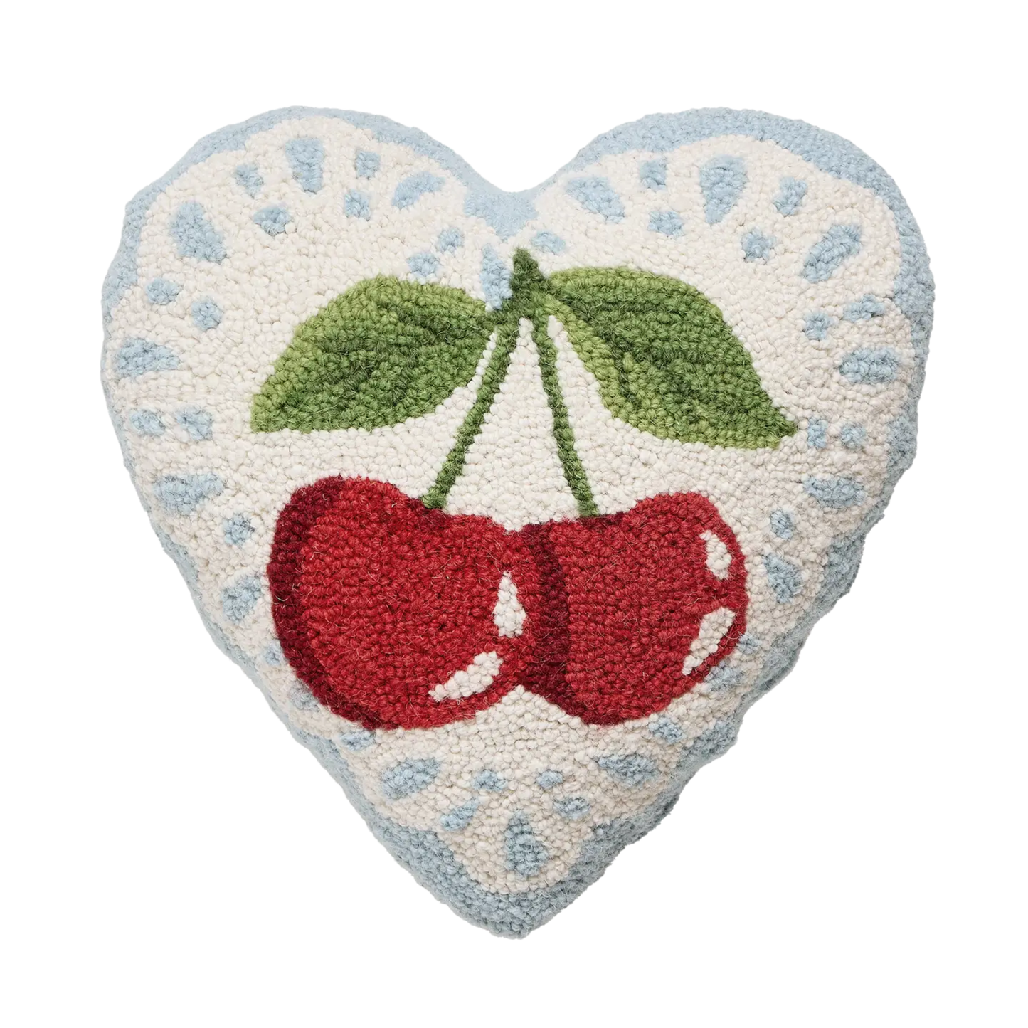 Cherry Heart Hook Pillow