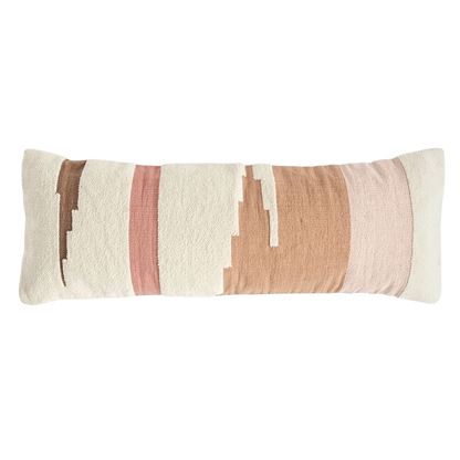 Hand-Woven Cotton Kilim Lumbar Pillow Multi Color