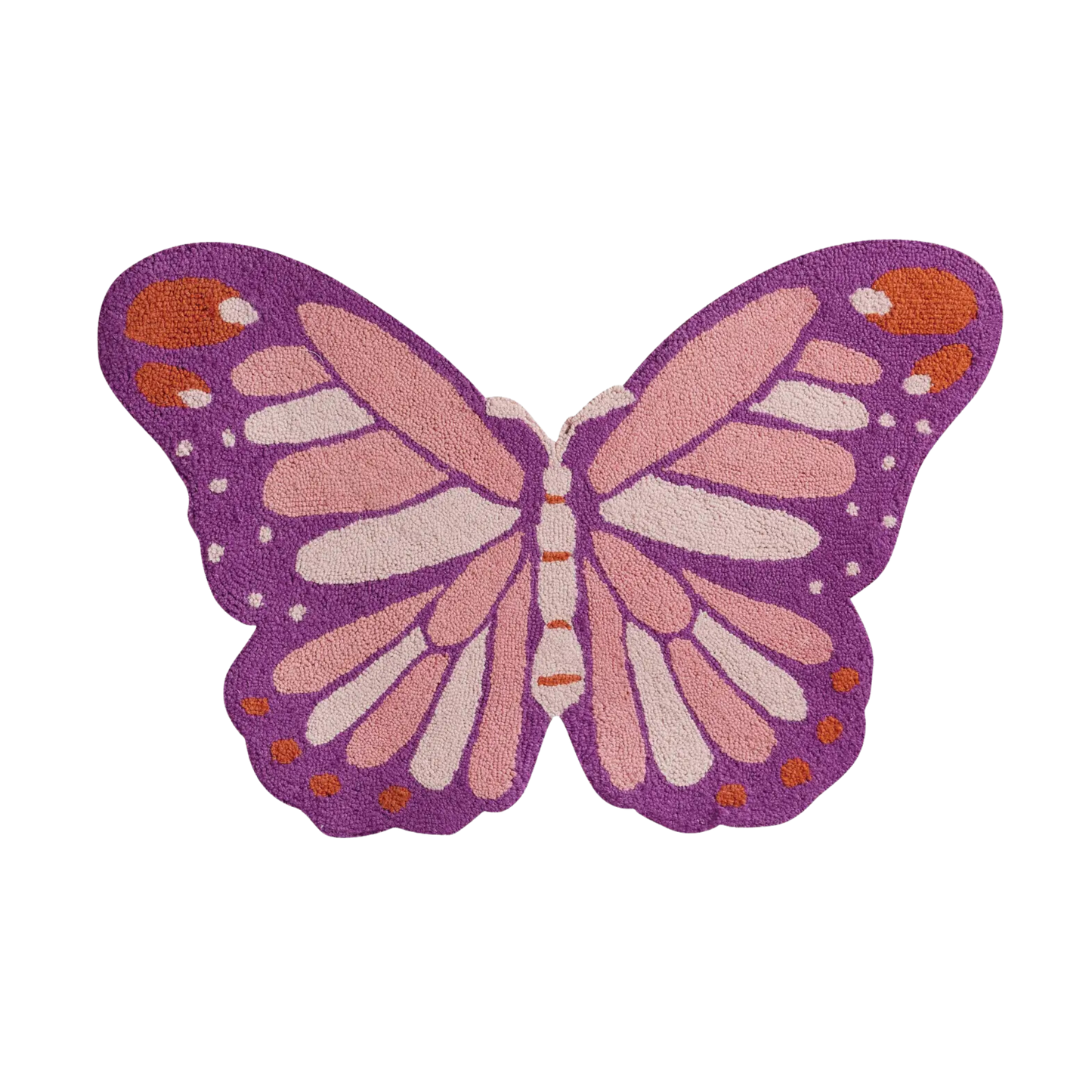 Shaped Butterfly Hook Rug