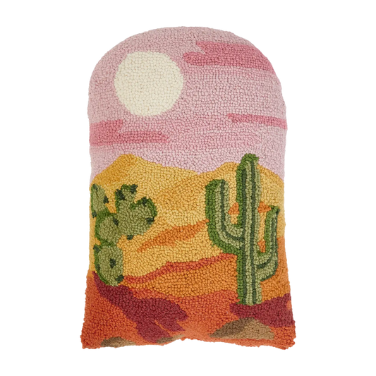Western Desert Scene Shaped Hook Pillow