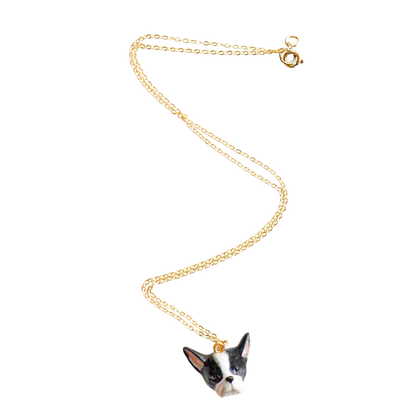 French Bulldog Face Necklace