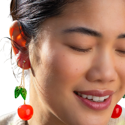 Cherry Bomb Layered Earrings