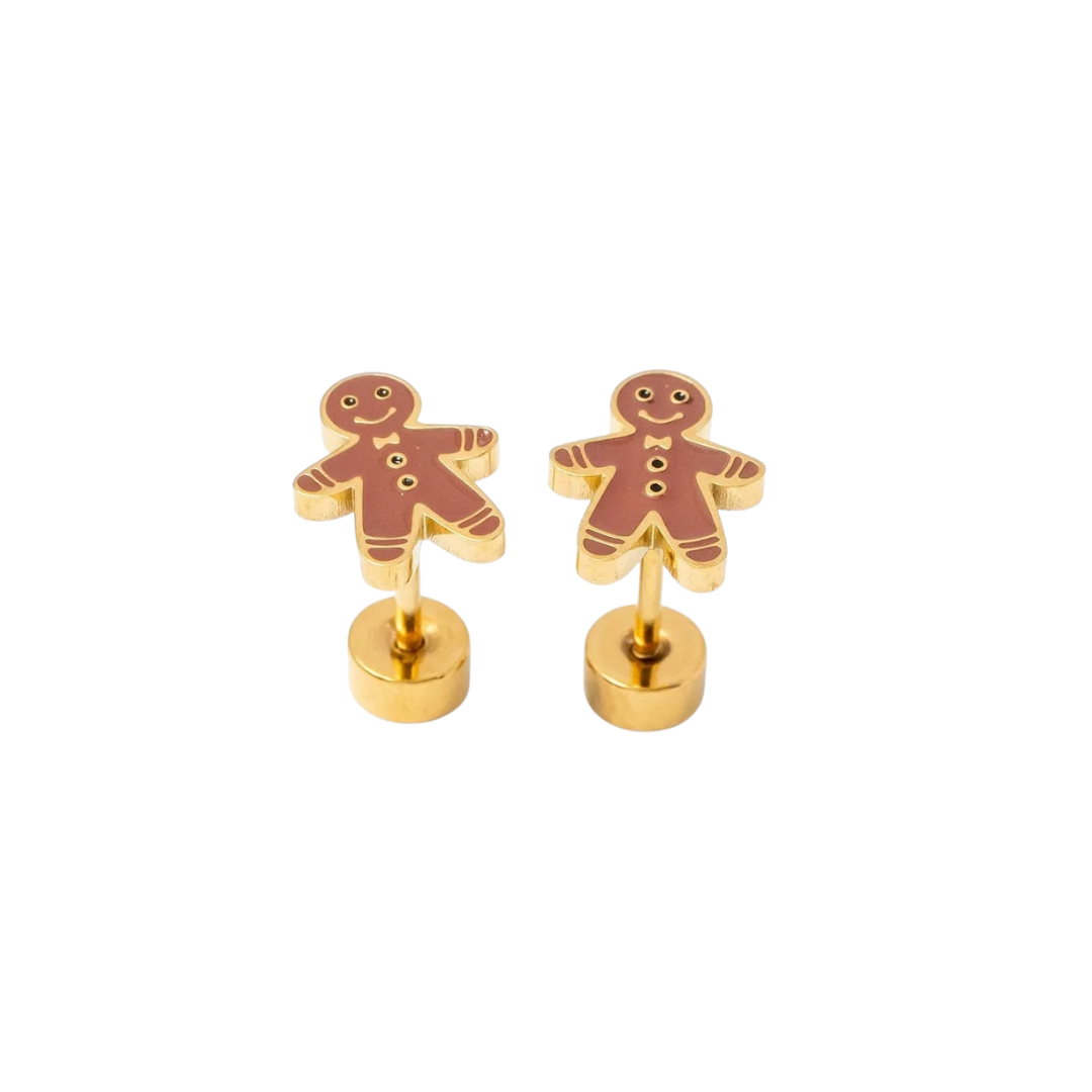 Gingerbread Man Earrings