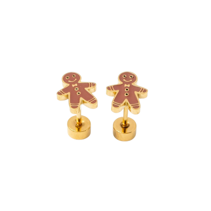 Gingerbread Man Earrings