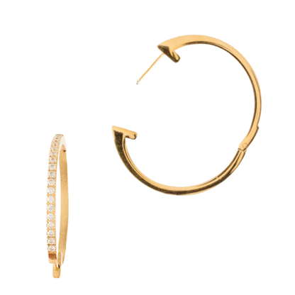 Large Diamond Hoop