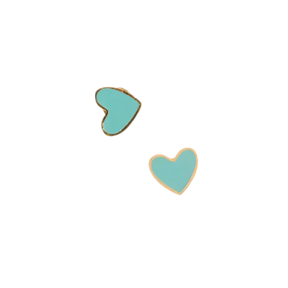 Enamel Heart Earrings