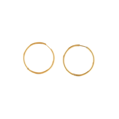 Endless Hoop Thin Gold