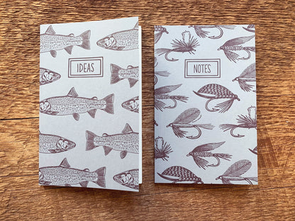 Trout & Fishing Flies Pocket Notebook Set