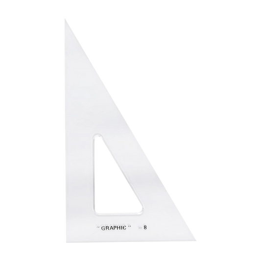 Scholastic Hand Held Drafting Triangles – 8"