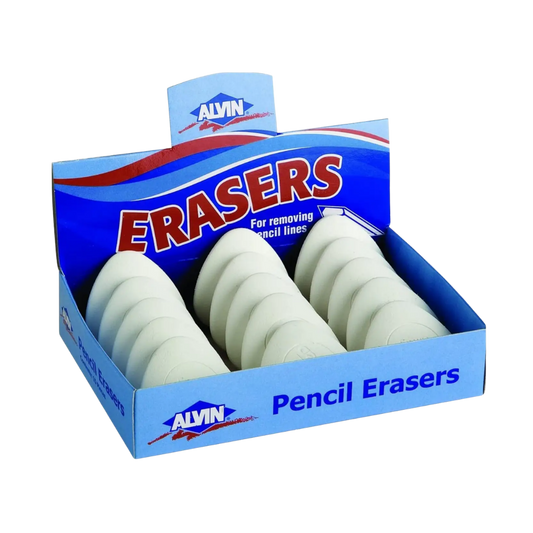 White Vinyl Triangle Eraser