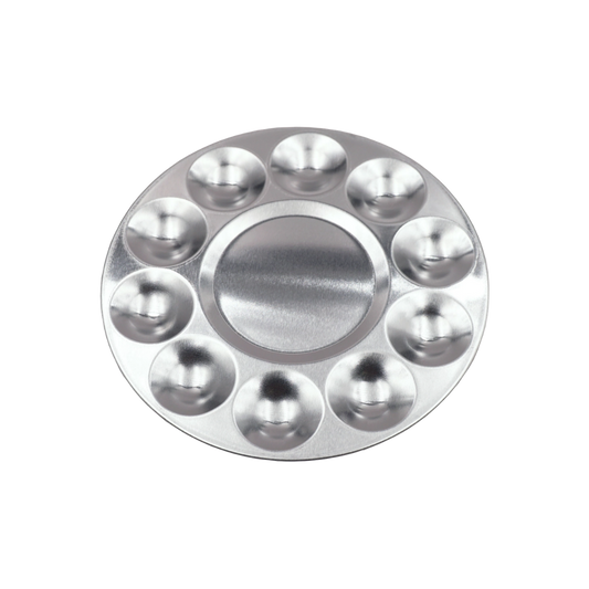 Aluminum Paint Palette – Circle, 12 Pan