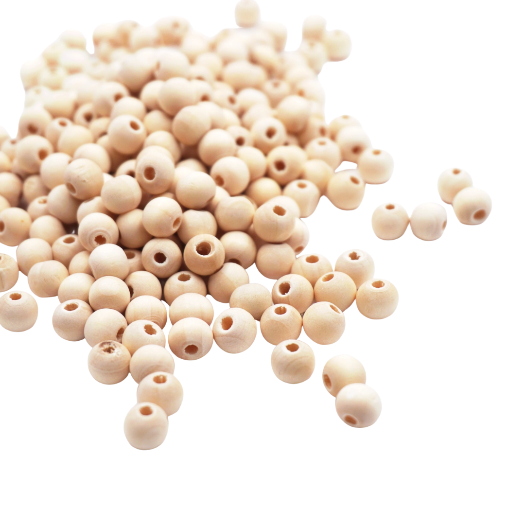 Wooden Beads – 8mm Round