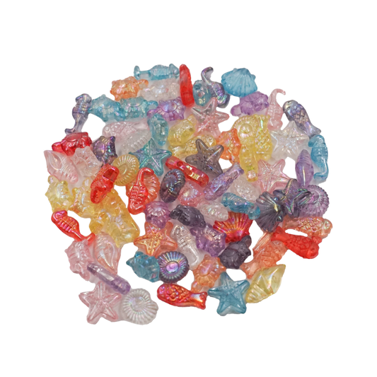 Ocean Transparent Acrylic Beads