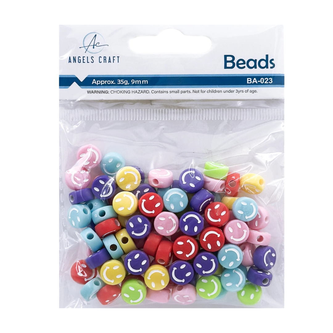 Smile Face Beads – Multi Color