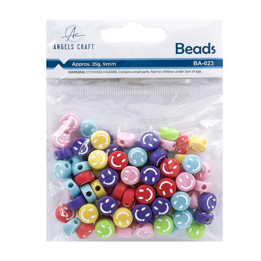 Smile Face Beads – Multi Color