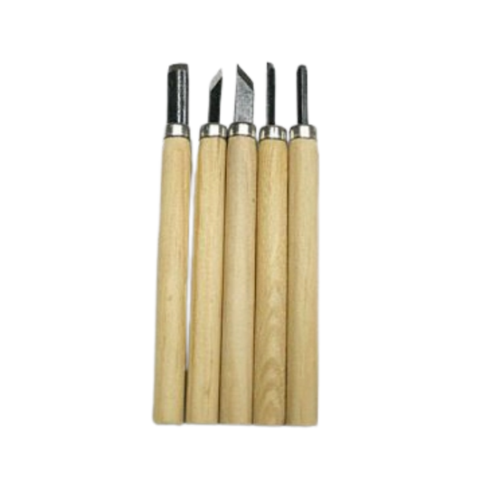 Wood Carving Set – 5 Count