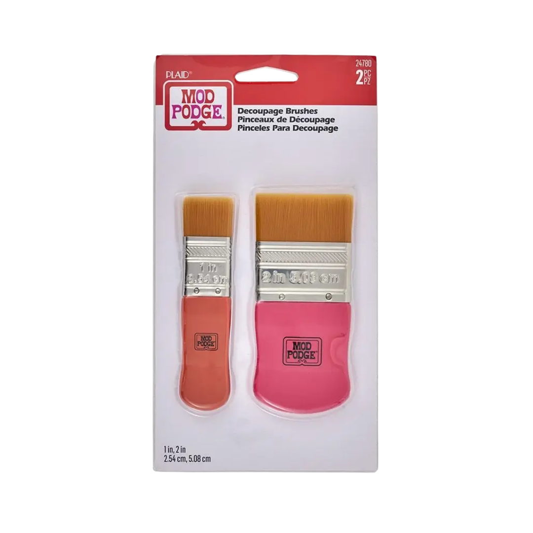 Mod Podge® Decoupage Brushes – 2 Piece