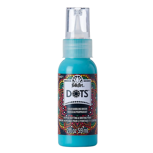 Folkart Dots Acrylic Paint 2 oz - Babbling Brook