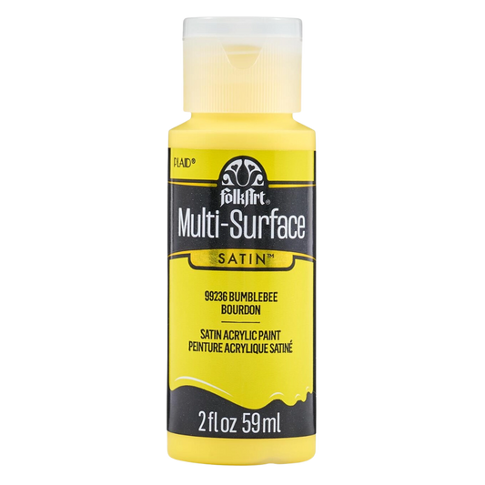 Folkart Multi-Surface Satin Acrylic Paint 2 oz - Bumblebee