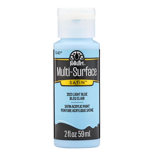 Folkart Multi-Surface Satin Acrylic Paint 2 oz -  Light Blue