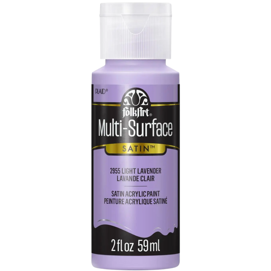 Folkart Multi-Surface Satin Acrylic Paint 2 oz -  Light Lavender
