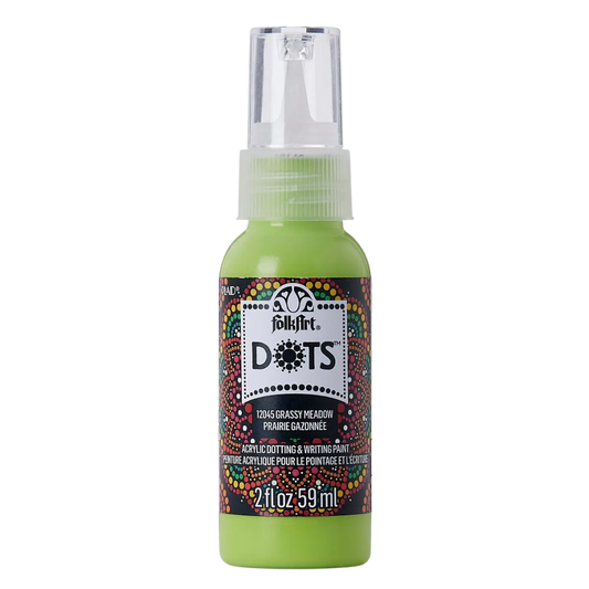 Folkart Dots Acrylic Paint 2 oz - Grassy Meadow