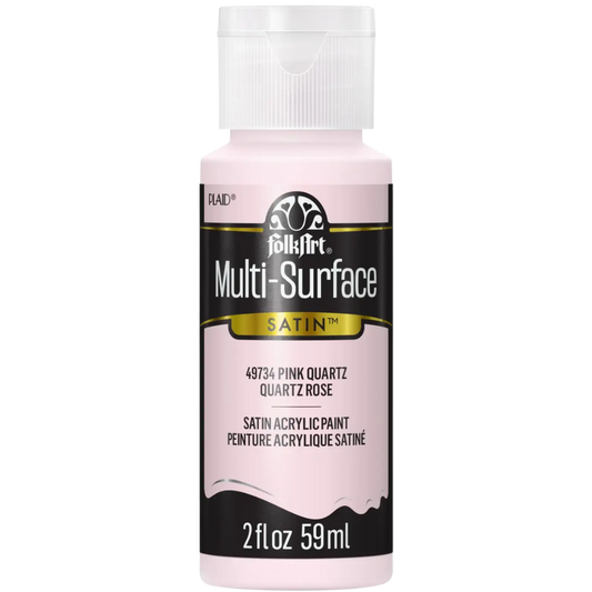 Folkart Multi-Surface Satin Acrylic Paint 2 oz -  Pink Quartz