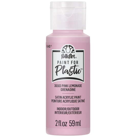 FolkArt Paint For Plastic 2 oz - Pink Lemonade